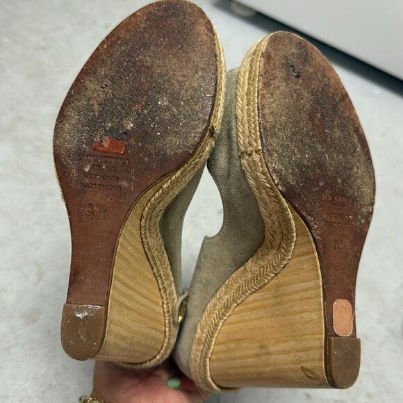 Aquazzura Tan Espadrille Wedges with Ankle Strap - TANGO LACE UP WEDGE - Picture 6 of 6